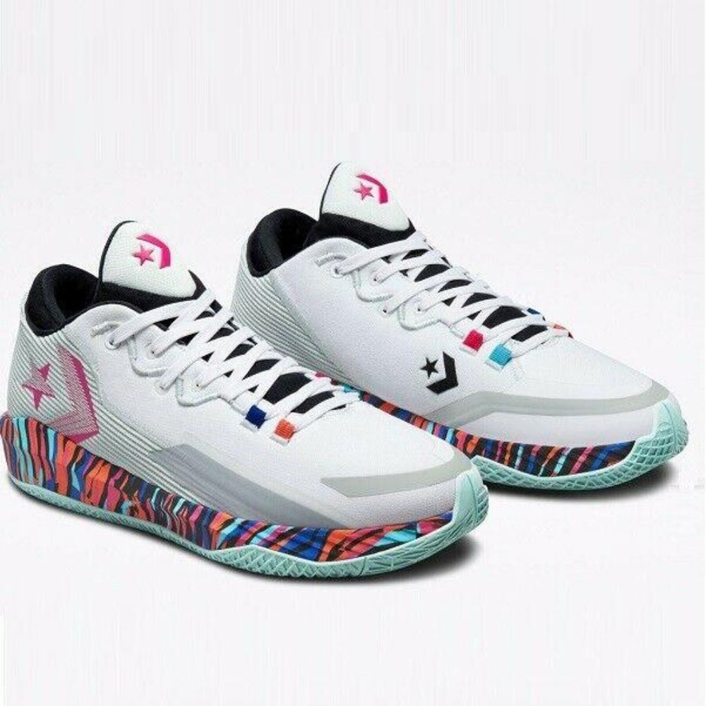 Converse All Star BB Jet Striped White Multi 172664C Basketball Sneakers